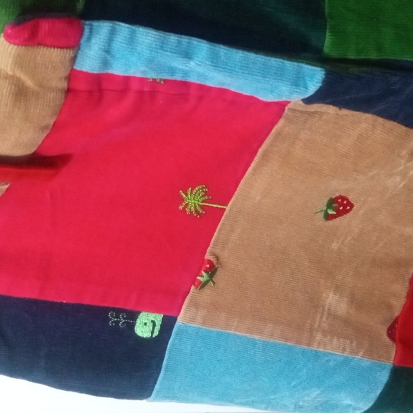 Lilly Pulitzer Multicolor Patchwork  Corduroy Pants - Picture 6 of 11